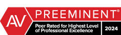 Martindale-Hubbell AV Preeminent, Peer Rated for Highest Level of Professional Excellence 2024